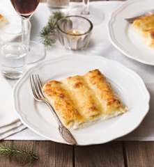 Canelones de San Esteban con pularda y pollo