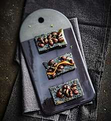 Polenta nera e fagioli