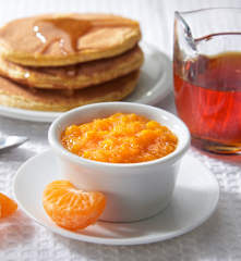 Composta di mandarini con sciroppo d'acero (a ridotto contenuto di zuccheri)