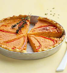 Tarte au poivron et chèvre frais