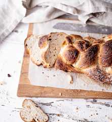 Pan de jalá vegano