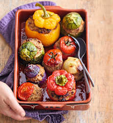 Petits farcis provençaux aux restes de viande