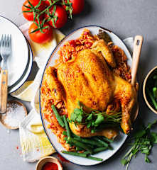 Kuře s rajčatovo-cibulovou omáčkou