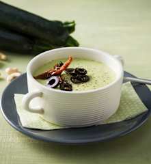 Creme de curgete e caju