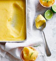 Pineapple lime sorbet