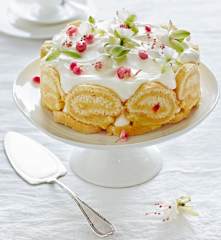 Zitronen-Pfirsich-Charlotte