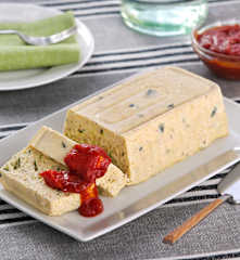 Pastel de calabacín y bonito