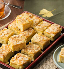 Pasteles de pistacho y coco