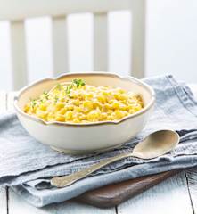 Elote amarillo con crema