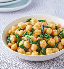 Garbanzos con espinacas