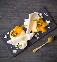 Eton mess orange et fruit de la passion