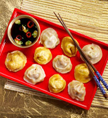 Steamed Cabbage and Pork Dumplings