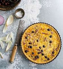 Tarte de cebola e azeitona