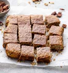 Blondies (sin gluten y sin huevo)