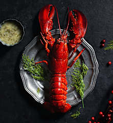 Bogavante con salsa verde