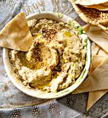 Baba ganoush (purée d’aubergines au tahini)