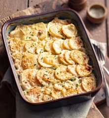 Gratin de pommes de terre et panais