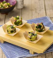 Nidi di zucchine e speck
