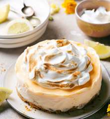 Tarta helada de limón y merengue