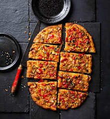 Coca de verduras