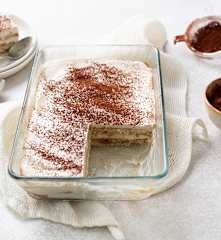 Tiramisú vegano