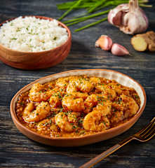 Camarones estilo Hunan