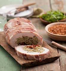 Rolada z indyka z brokułami i fetą