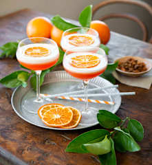 Aperol® and lemon sour with aquafaba foam