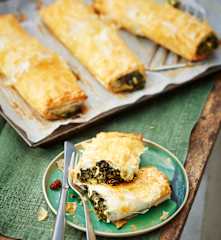 Cigares feuilletés aux épinards et à la feta