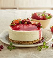 Cheesecake alle fragole (senza glutine)