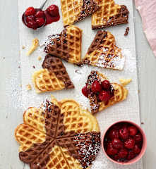 Gefleckte Schokoladenwaffeln