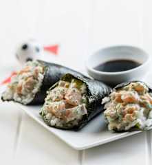 Temaki de salmão
