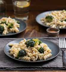 Makaron z brokułem w sosie z gorgonzoli