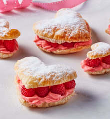 Rosé Cream Puff Pastry