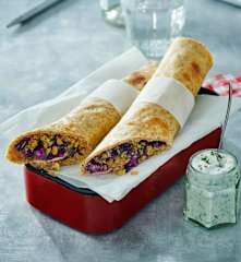 Orientalische Vollkorn-Wraps