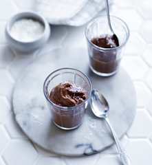 Cacao avocado smoothie cups (Toddlers and beyond)