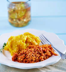 Chicken in Adobo Sauce with Plantain Purée