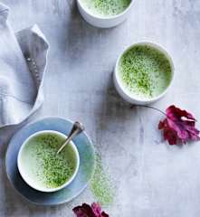 Spiced matcha latte