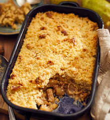 Birnen-Walnuss-Crumble