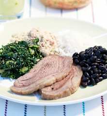 Picanha ao sal com molho vinagrete