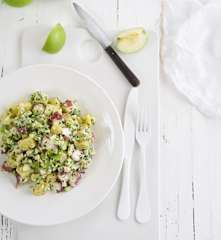 Salada de polvo com batata e maçã