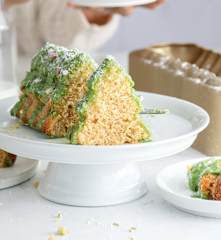 Pomarańczowe ciasto choinka