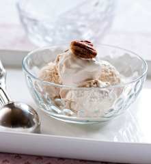 Pecan Nut Ice Cream with Corn and Vanilla