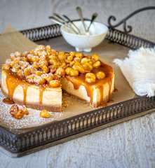 Caramel and macadamia cheesecake (Brett McGregor)