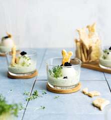 Eggs with herb sauce and Easter cookies