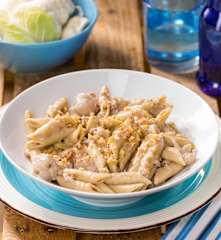 Penne integrali risottate cavolfiori e noci