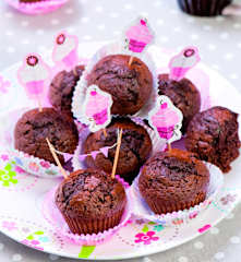 Čokoládové muffiny
