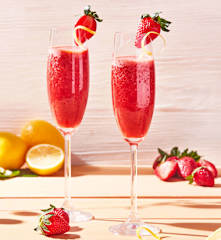 Strawberry Lemonade Mimosa