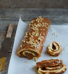 Pionono relleno de dulce de leche