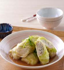 豆腐猪肉包菜卷